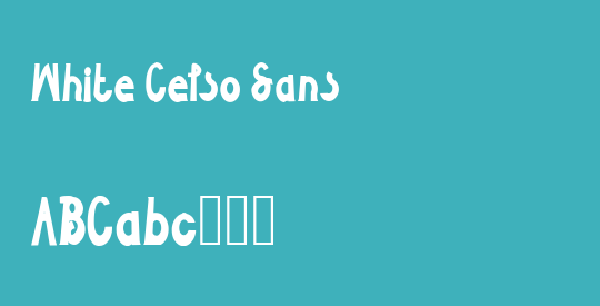 White Celso Sans