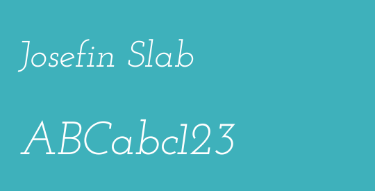 Josefin Slab