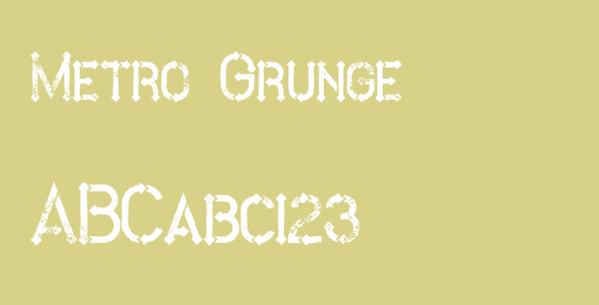 Metro Grunge