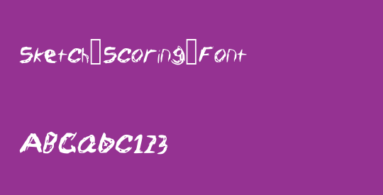 Sketch_Scoring_Font
