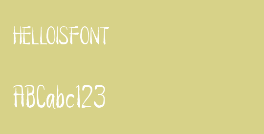 HELLOISFONT