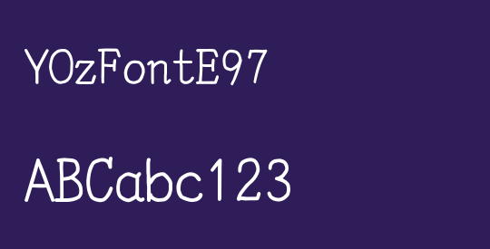 YOzFontE97