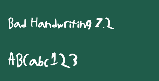 Bad Handwriting 7.2