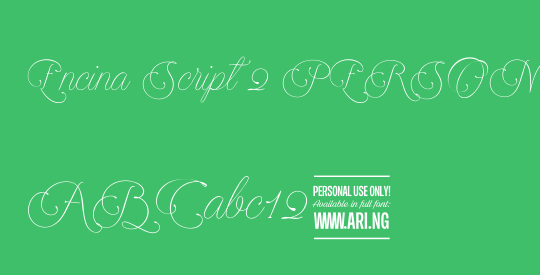 Encina Script 2 PERSONAL USE