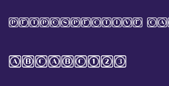 Retrospective Capitals 8