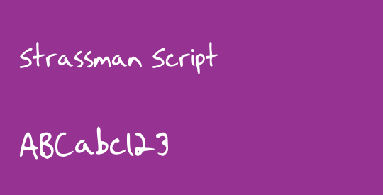 Strassman Script
