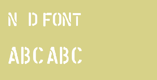 N&D font