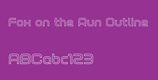 Fox on the Run Outline