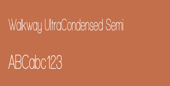 Walkway UltraCondensed Semi