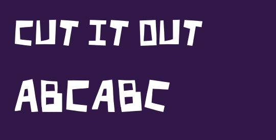 Cut It Out