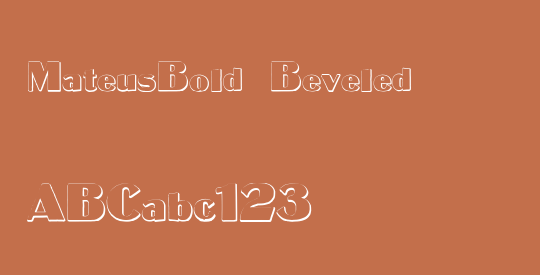 MateusBold Beveled