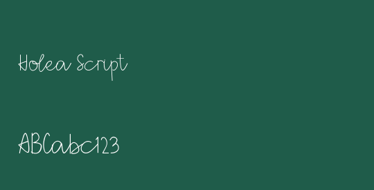 Holea Script