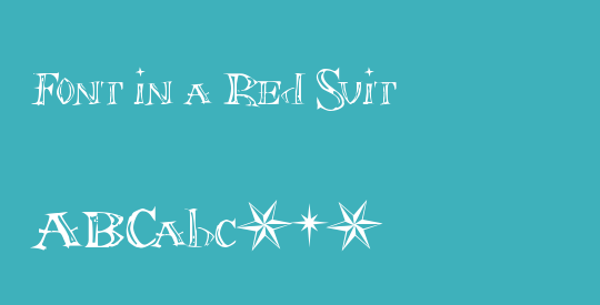 Font in a Red Suit