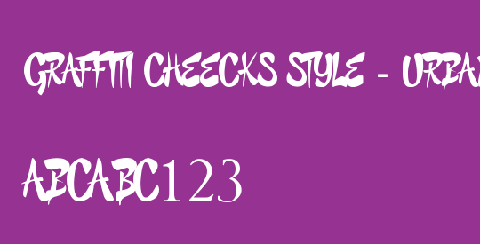 GRAFFITI CHEECKS STYLE - URBAN