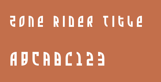 Zone Rider Title