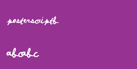 PosterScriptB