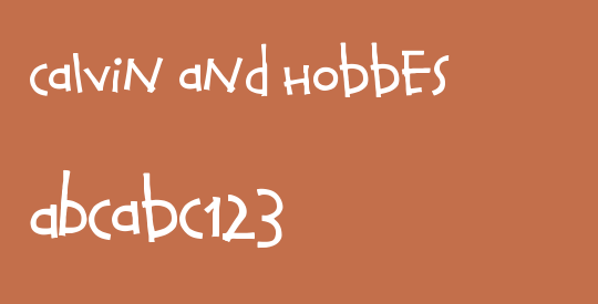 Calvin and Hobbes