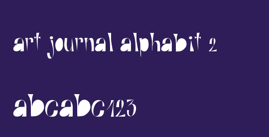 Art Journal Alphabit 2