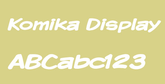 Komika Display Wide