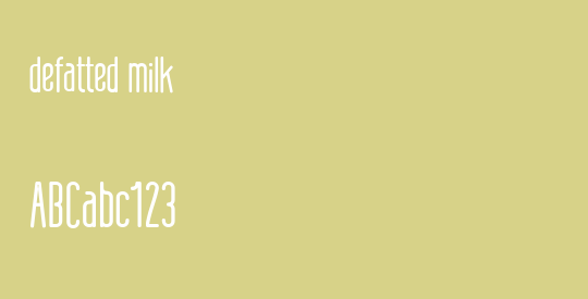 defatted milk
