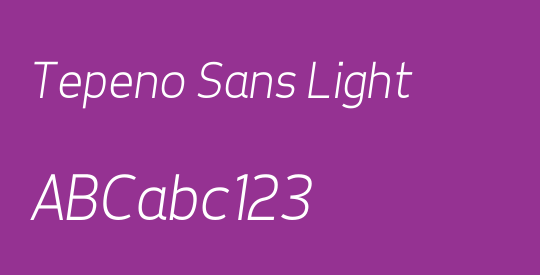 Tepeno Sans Light