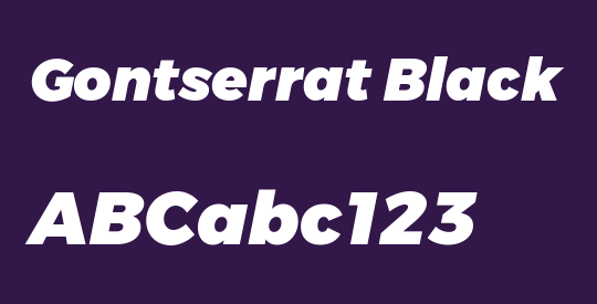 Gontserrat Black