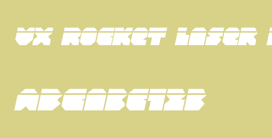 VX Rocket Laser Italic