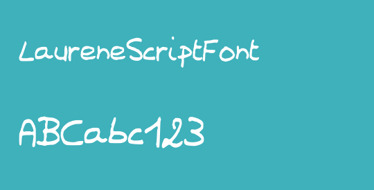 LaureneScriptFont