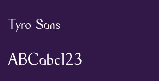 Tyro Sans