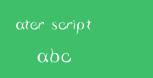 Water script