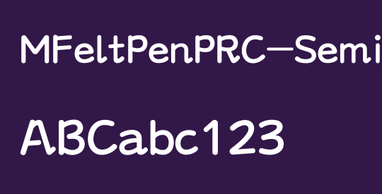 MFeltPenPRC-SemiBold