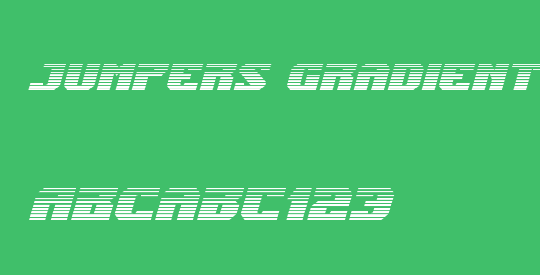 Jumpers Gradient Italic