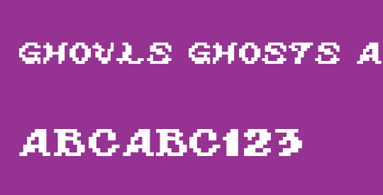 ghouls ghosts and goblins