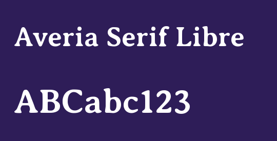 Averia Serif Libre
