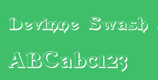 Devinne Swash Shadow