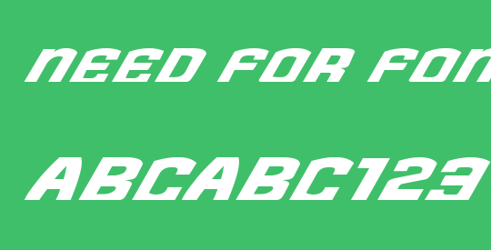 Need for Font