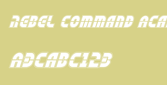 Rebel Command Academy Italic