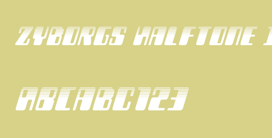 Zyborgs Halftone Italic