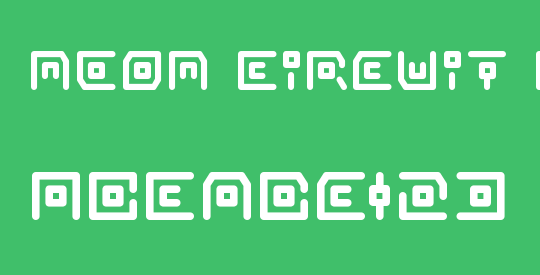 Neon Circuit Bold