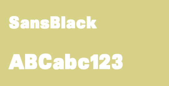 SansBlack
