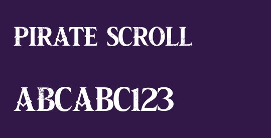 PIRATE SCROLL