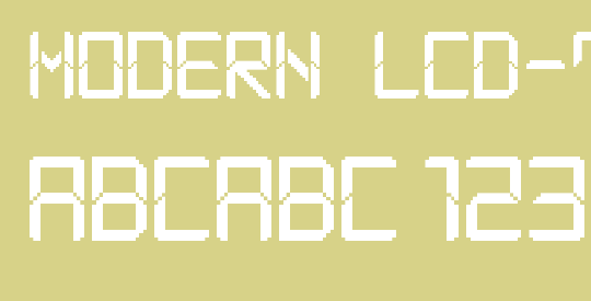 Modern LCD-7
