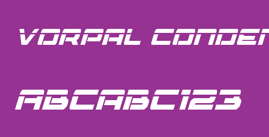 Vorpal Condensed Italic
