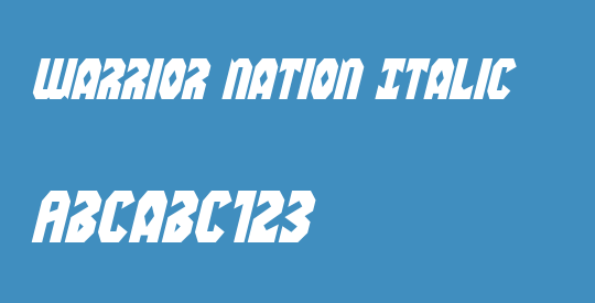 Warrior Nation Italic