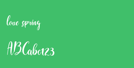 love spring