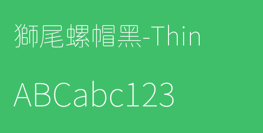 獅尾螺帽黑-Thin