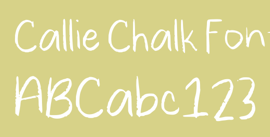 Callie Chalk Font