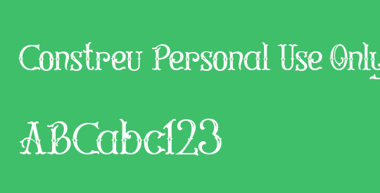 Constreu Personal Use Only