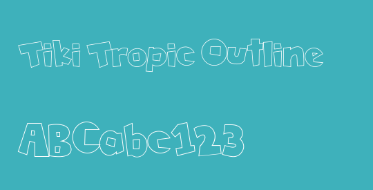 Tiki Tropic Outline