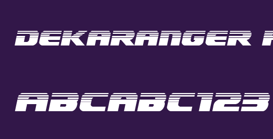 Dekaranger Halftone Italic